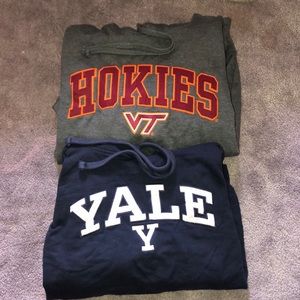 2 COLLEGE SWEATSHIRTS